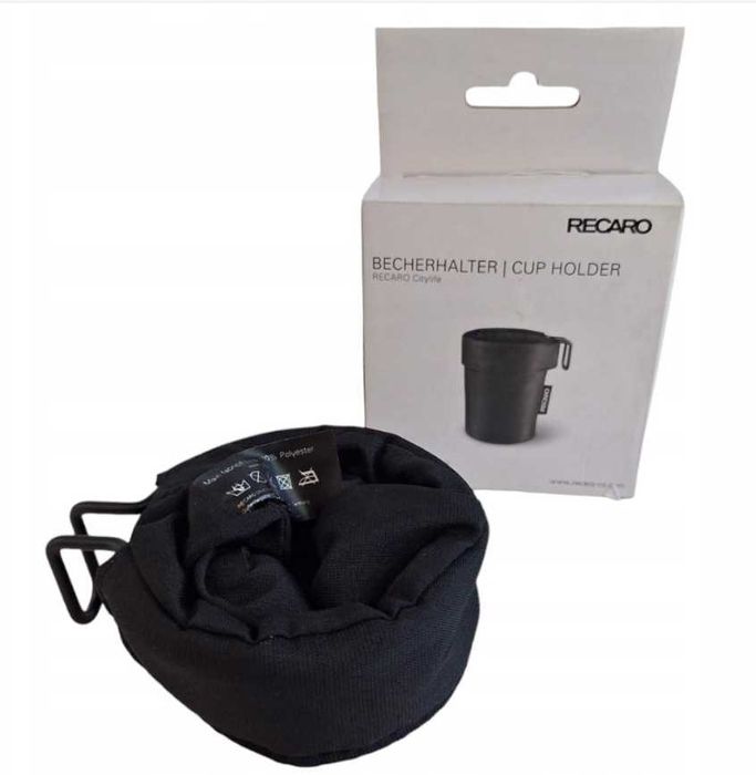 Uchwyt do wózka na kubek Recaro czarny składany
