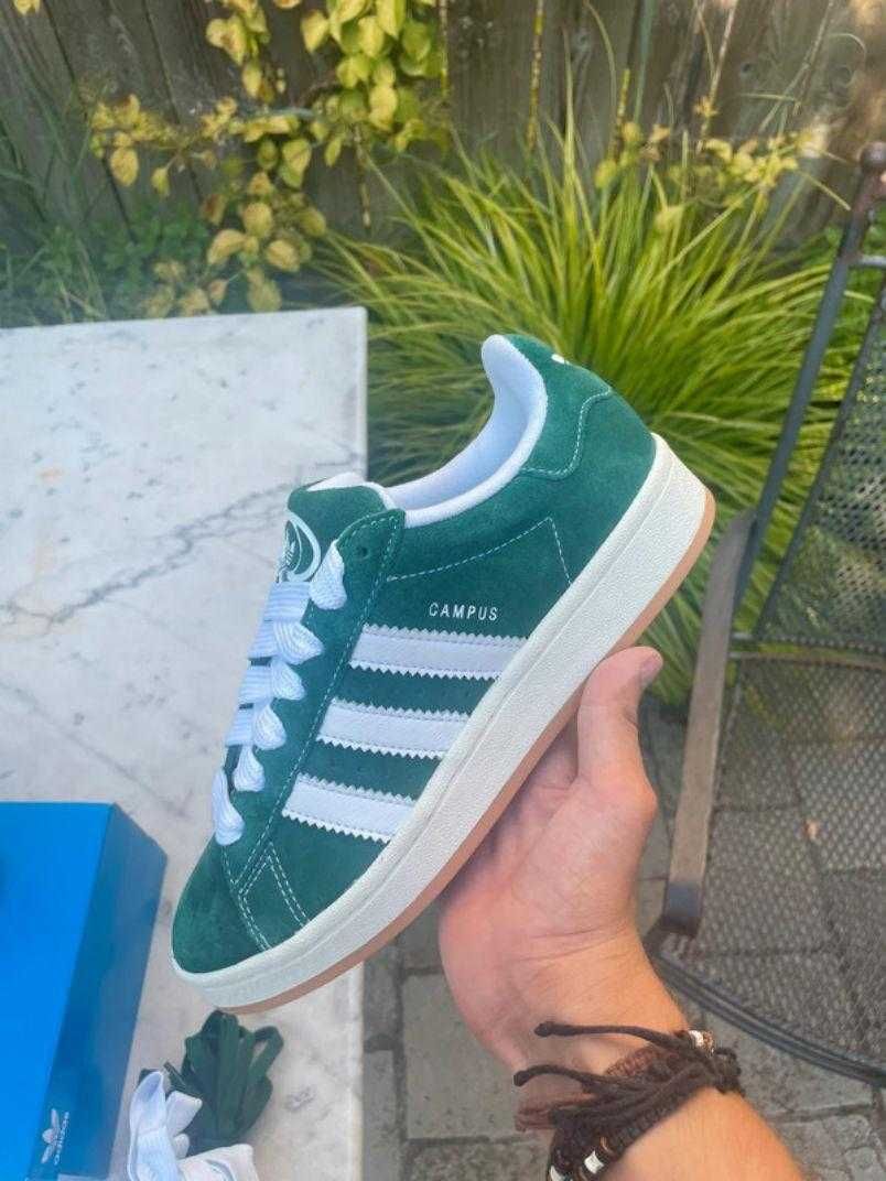 adidas Campus 00s Dark Green Cloud White  43