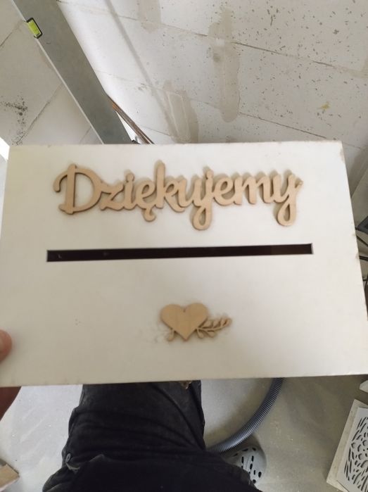 Skrzynka na koperty ,pudełko na obrączki