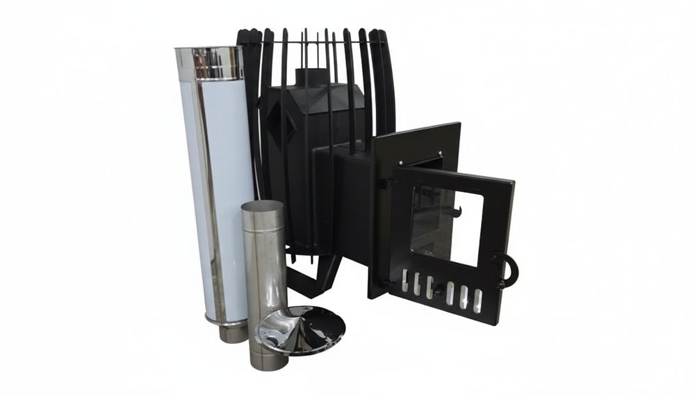 Piec do Sauny Tunelowy 16m3/8m2 Cena za ZESTAW Z SYSTEMEM KOMINOWYM