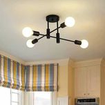 Nowoczesna lampa sufitowa JIINOO, 4-ramienny, industrialny