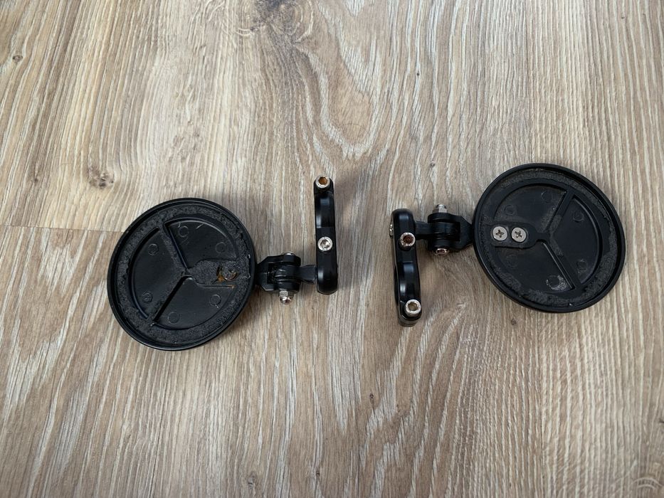 Дзеркала в руль, в торец руля, метал, мото