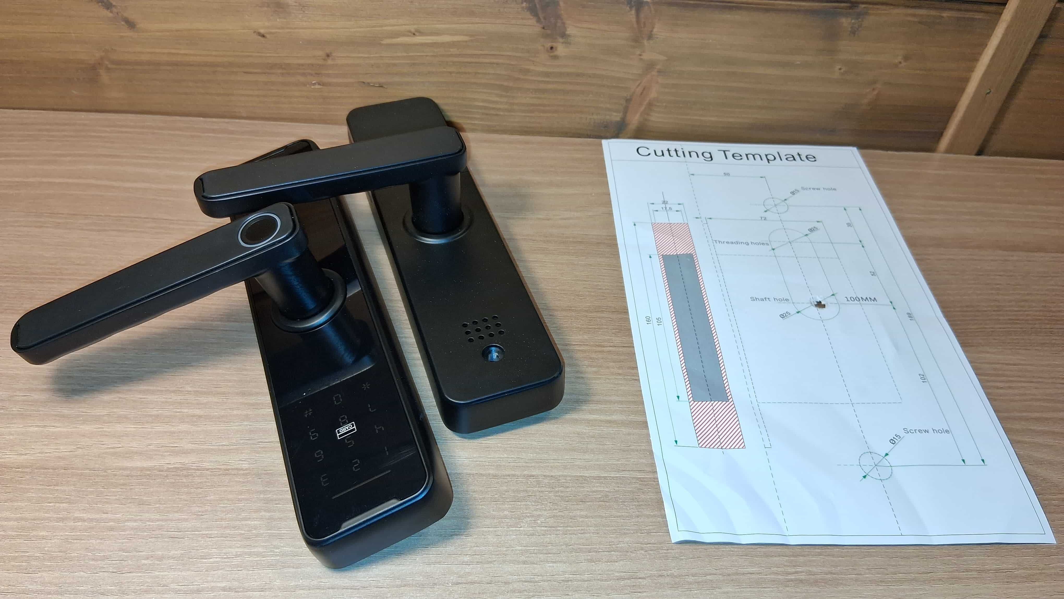 Zamek Elektroniczny Smart Lock Klamka Kod Odcisk Palca