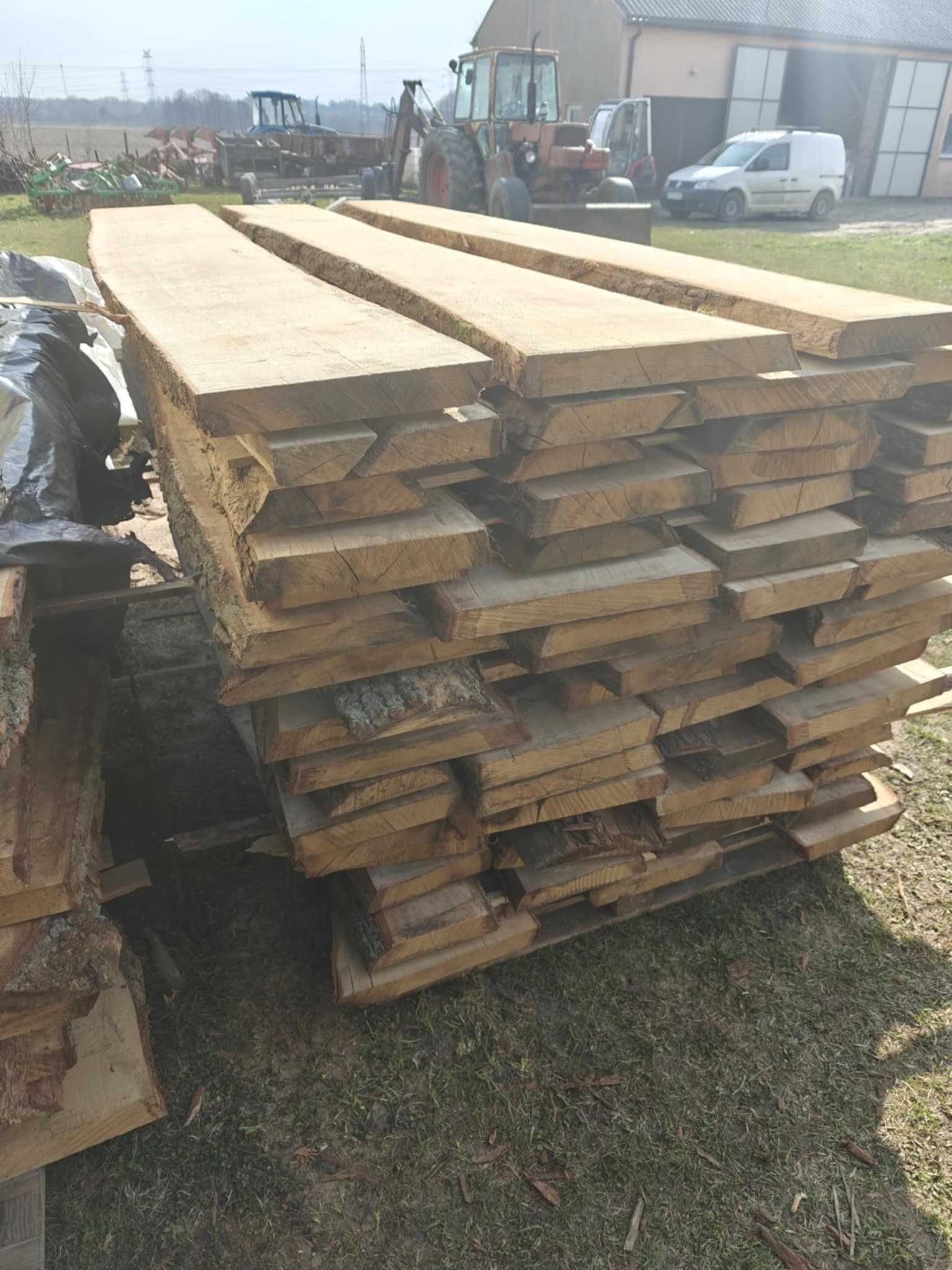 Deski dębowe DĄB tarcica foszty drewno na schody, stoły, blaty, meble