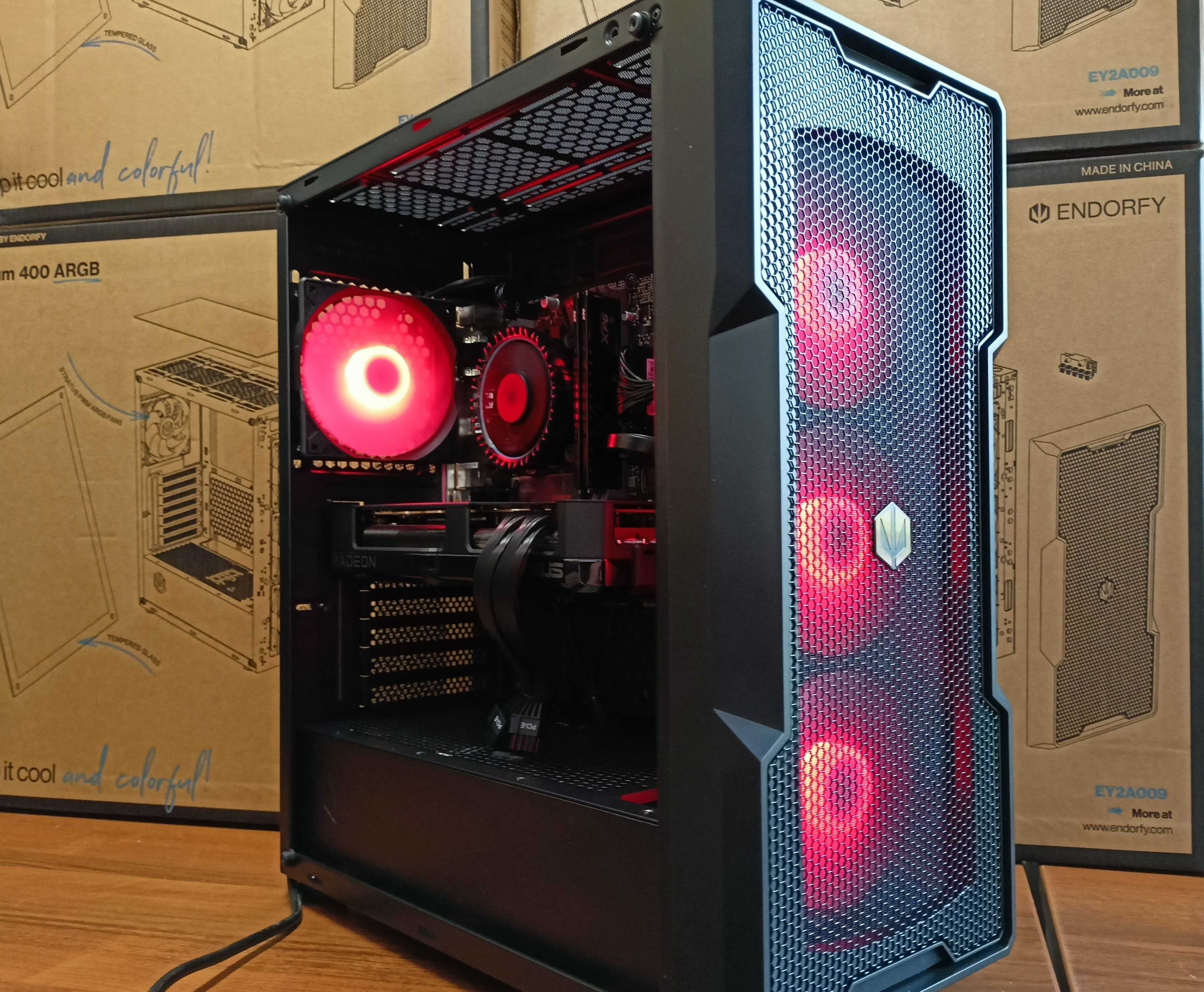 Nowy Komputer Gamingowy Ryzen 7 7700 DDR5 64 2TB RX 9070 XT 16GB FV23
