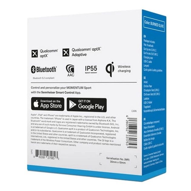 Навушники SENNHEISER MOMENTUM Sport True Wireless Black