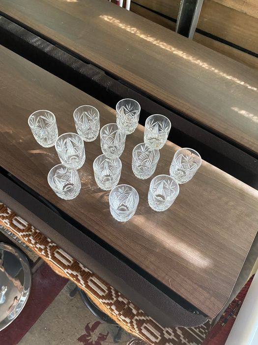 Kieliszki kryształowe do wódki