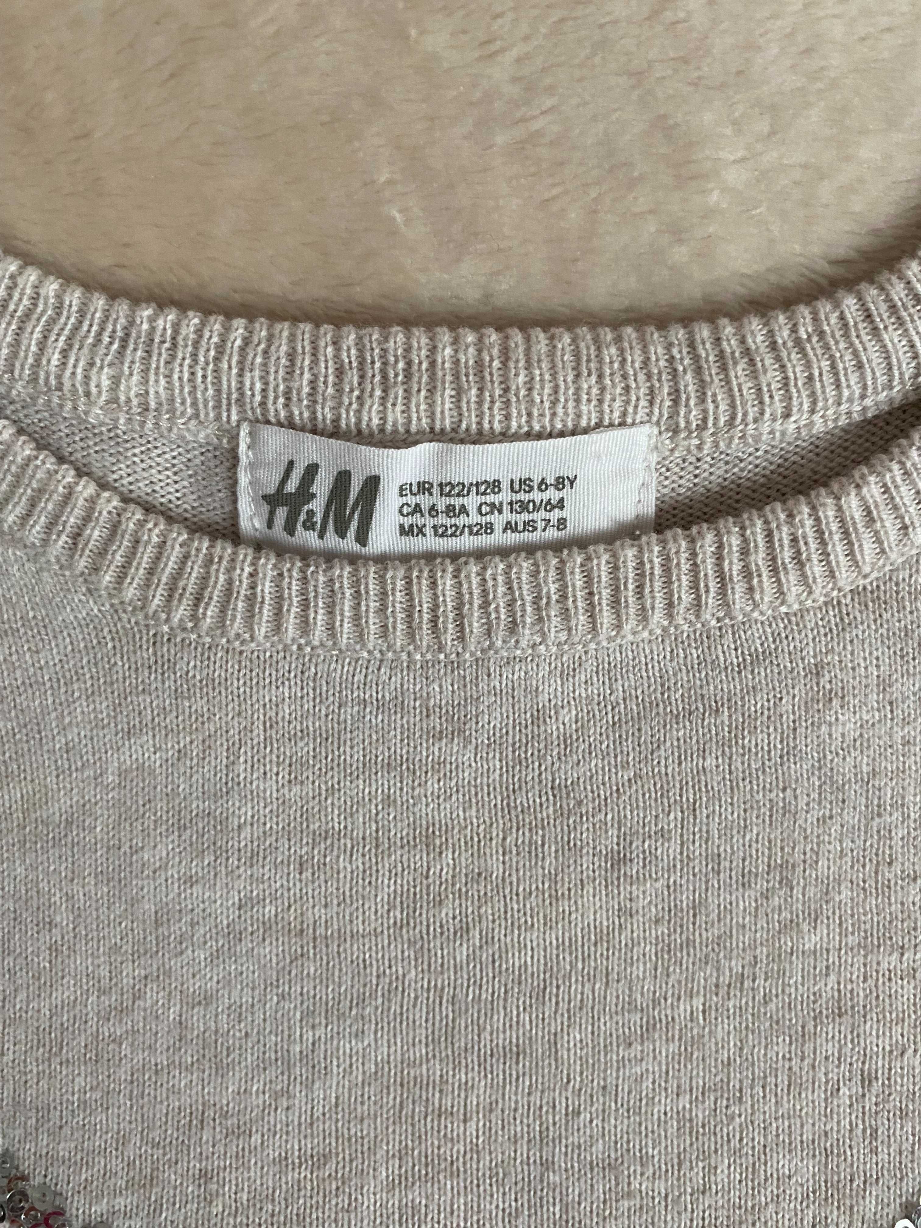 Sweter dziecięcy H&M w rozm. 122/128