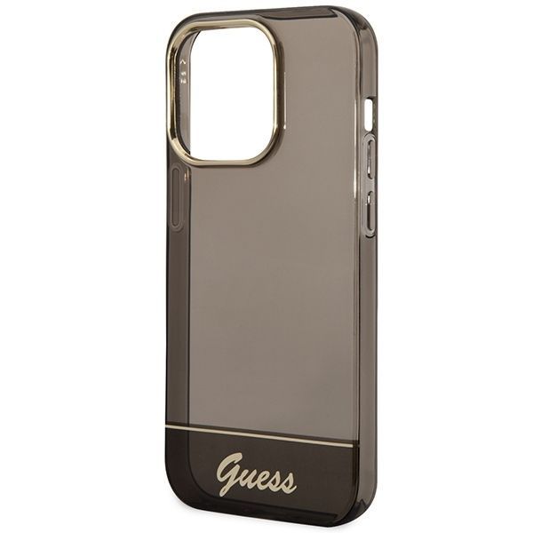 Guess Etui na iPhone 14 Pro Max 6,7" - Czarne/Etui Guess Translucent