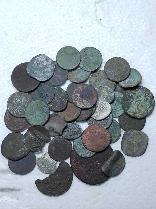 монети старі  різні 40 шт