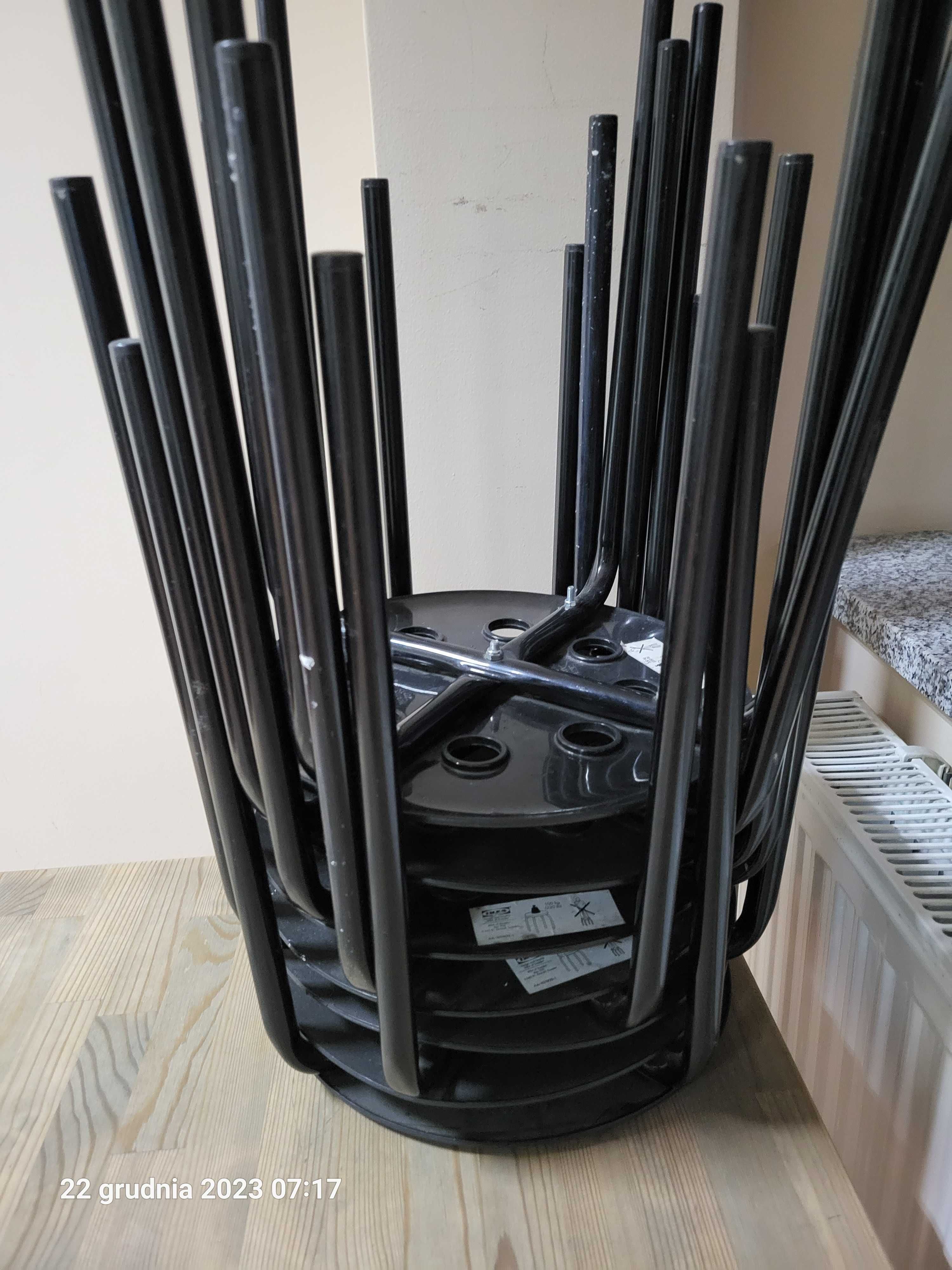Taboret Ikea czarne taborety