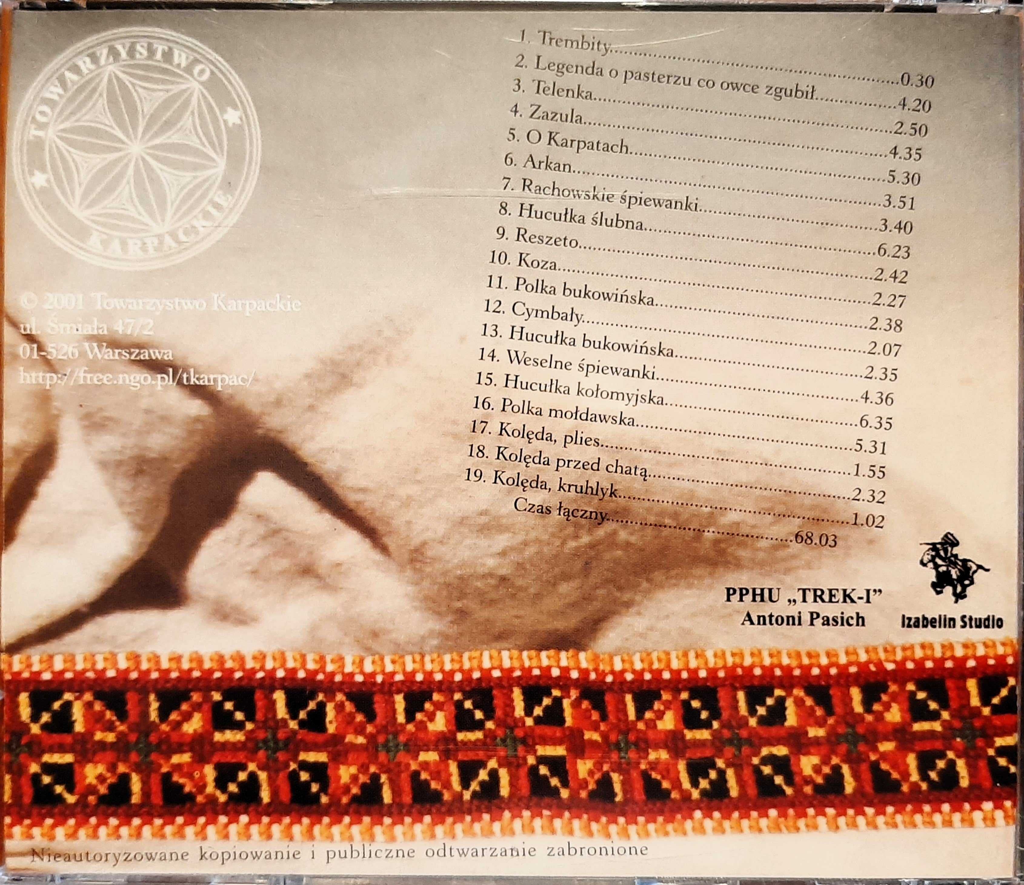 Muzyka góralska – Krywań Obrochta Czeremosz Harnasie 4CD + gratis
