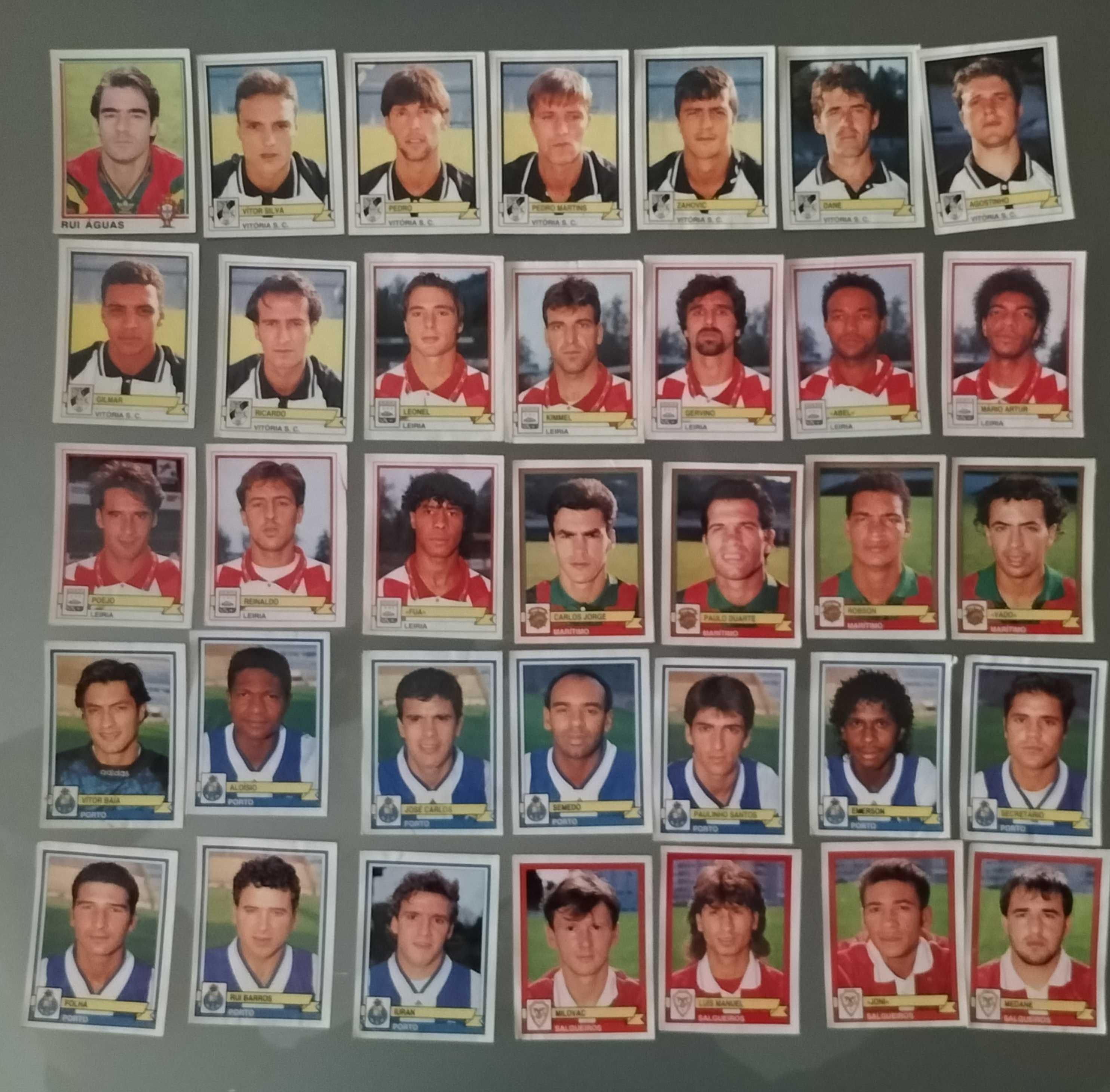 Lotes de cromos "Futebol 94/95" (listas na última foto)