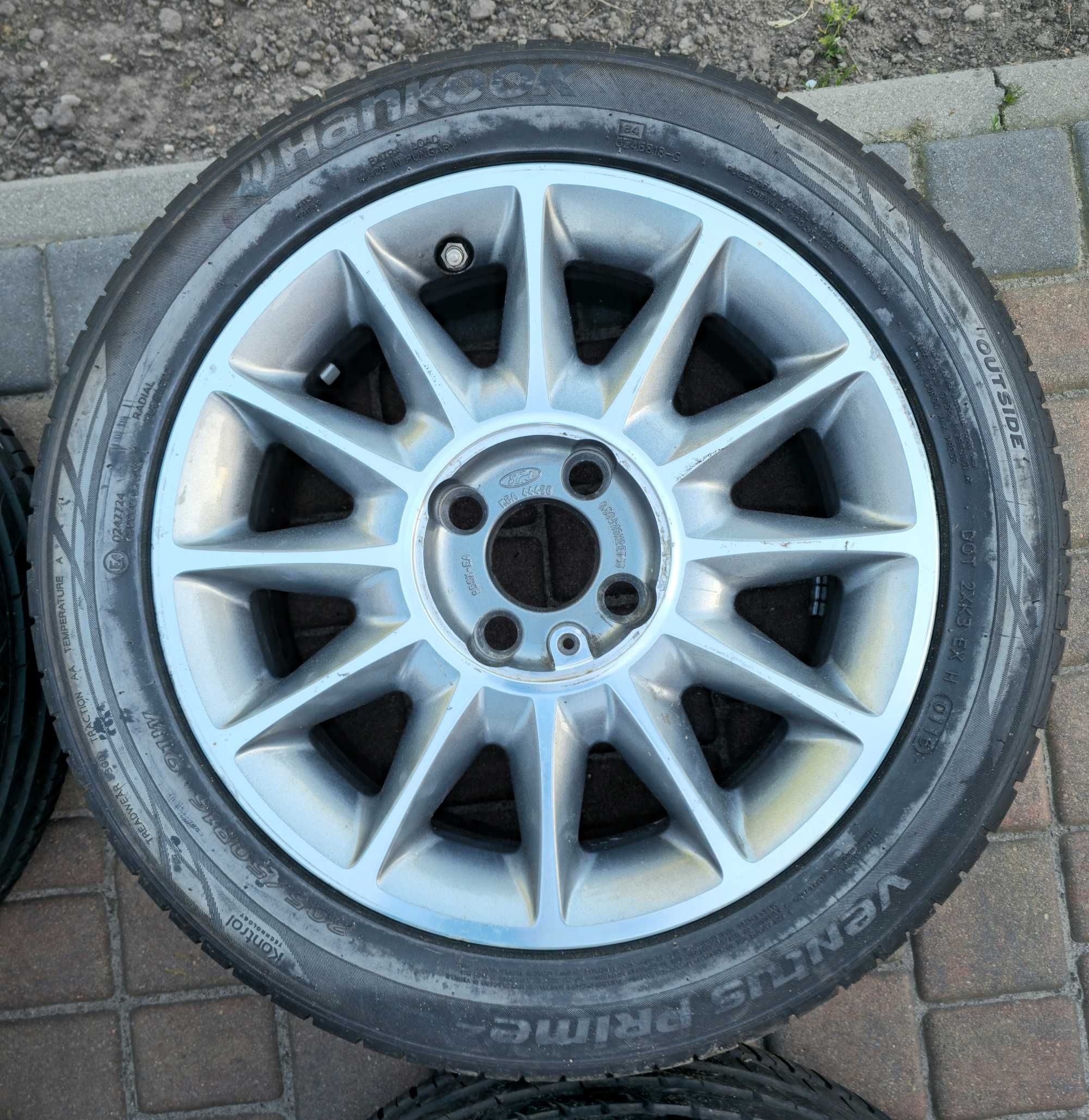 Felgi Ford 16 cali 4X108 + opony letnie HANKOOK VENTUS PRIME 2