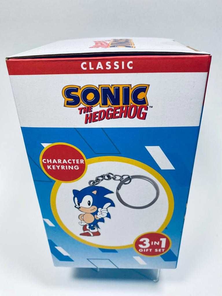 Zestaw Prezentowy SONIC THE HEDGEHOG Szklanka Brelok Nowy Poznań