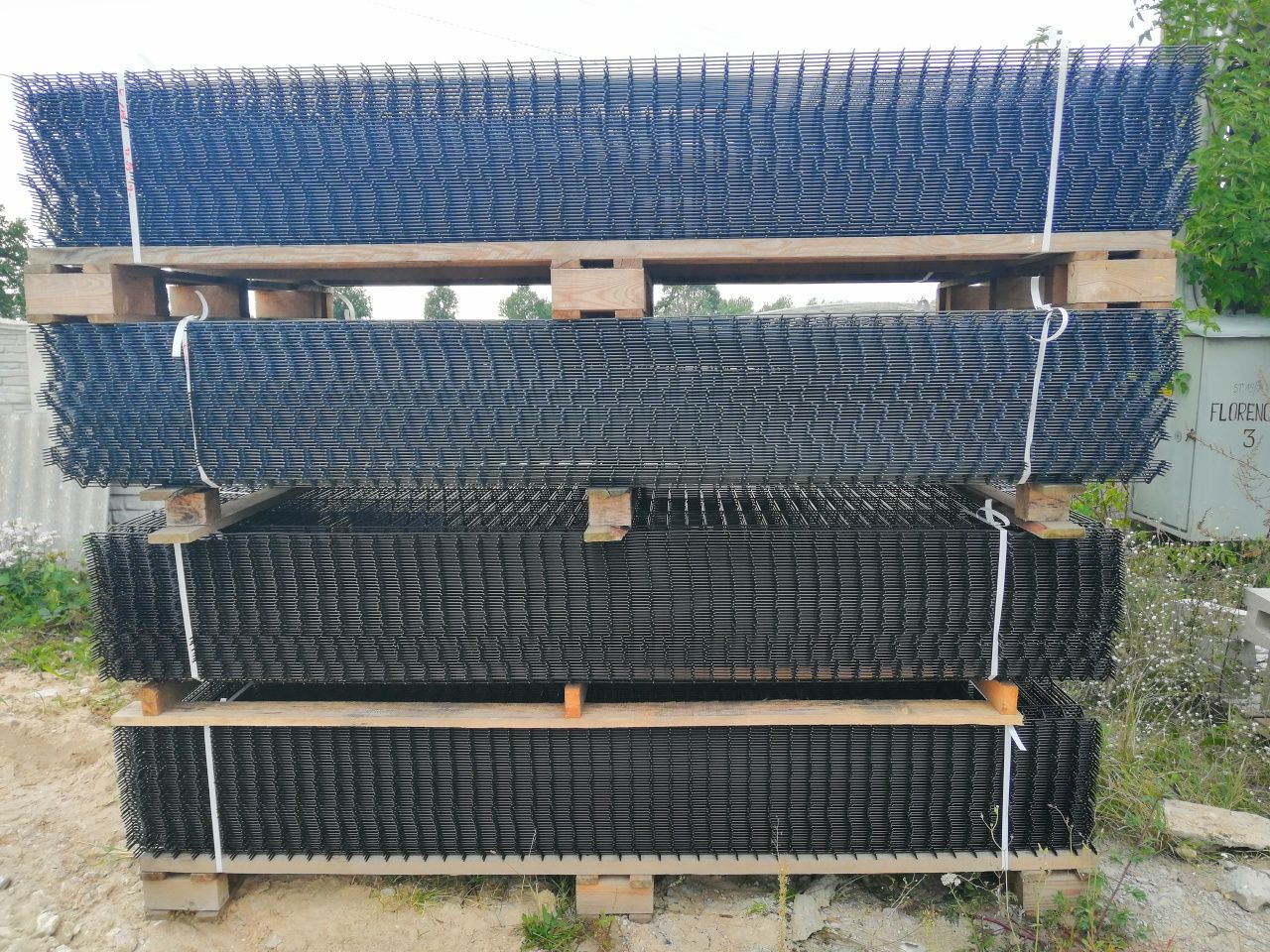 Panel Ogrodzeniowy 153cm fi4 KOLOR komplet