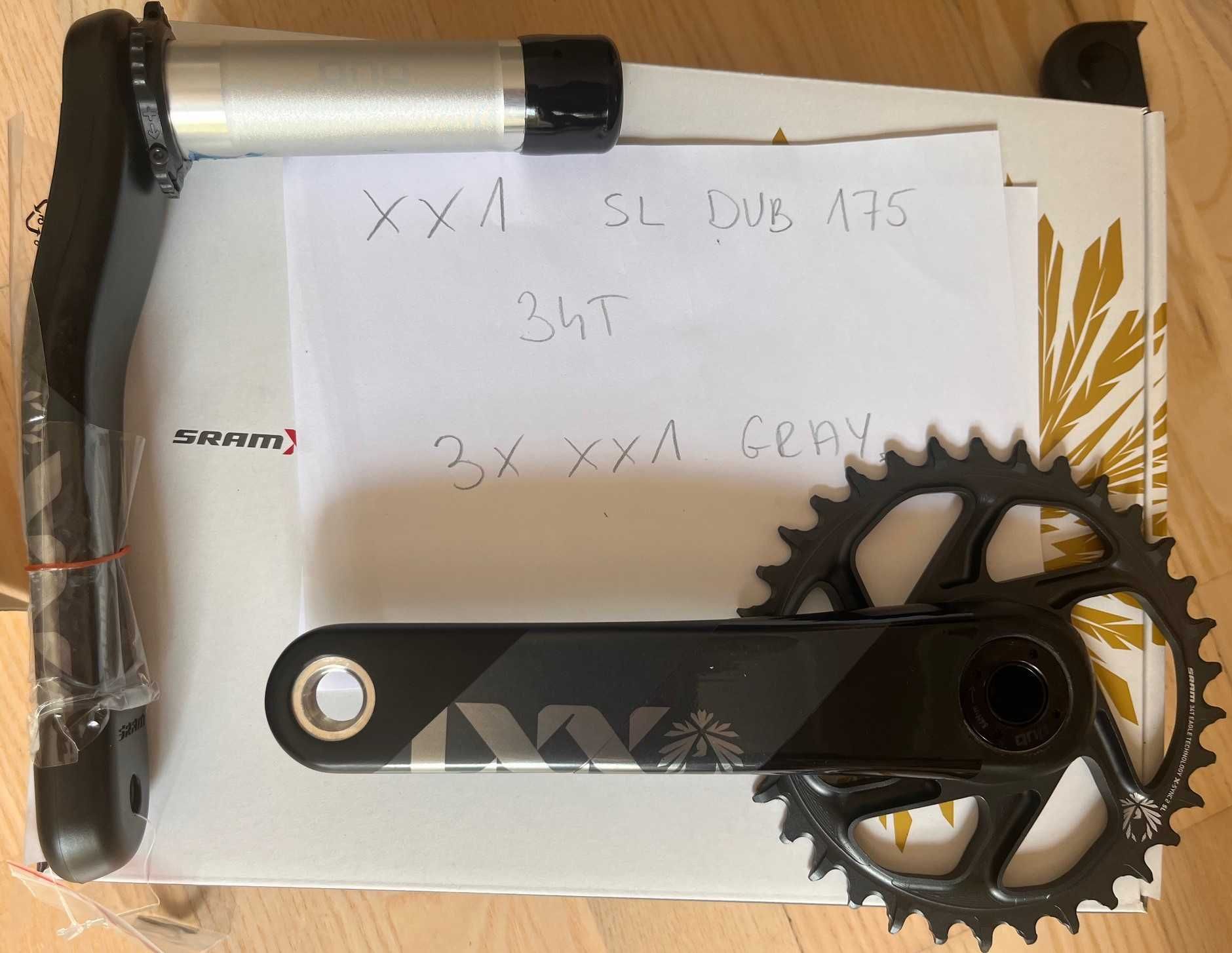 Mechanizm korbowy SRAM XX1 Eagle DUB SL 175 X-Sync 2 34T korby naped