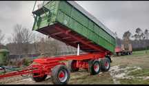 Przyczepa rolnicza 3 osiowa tandem 6 13 22t Krone welger