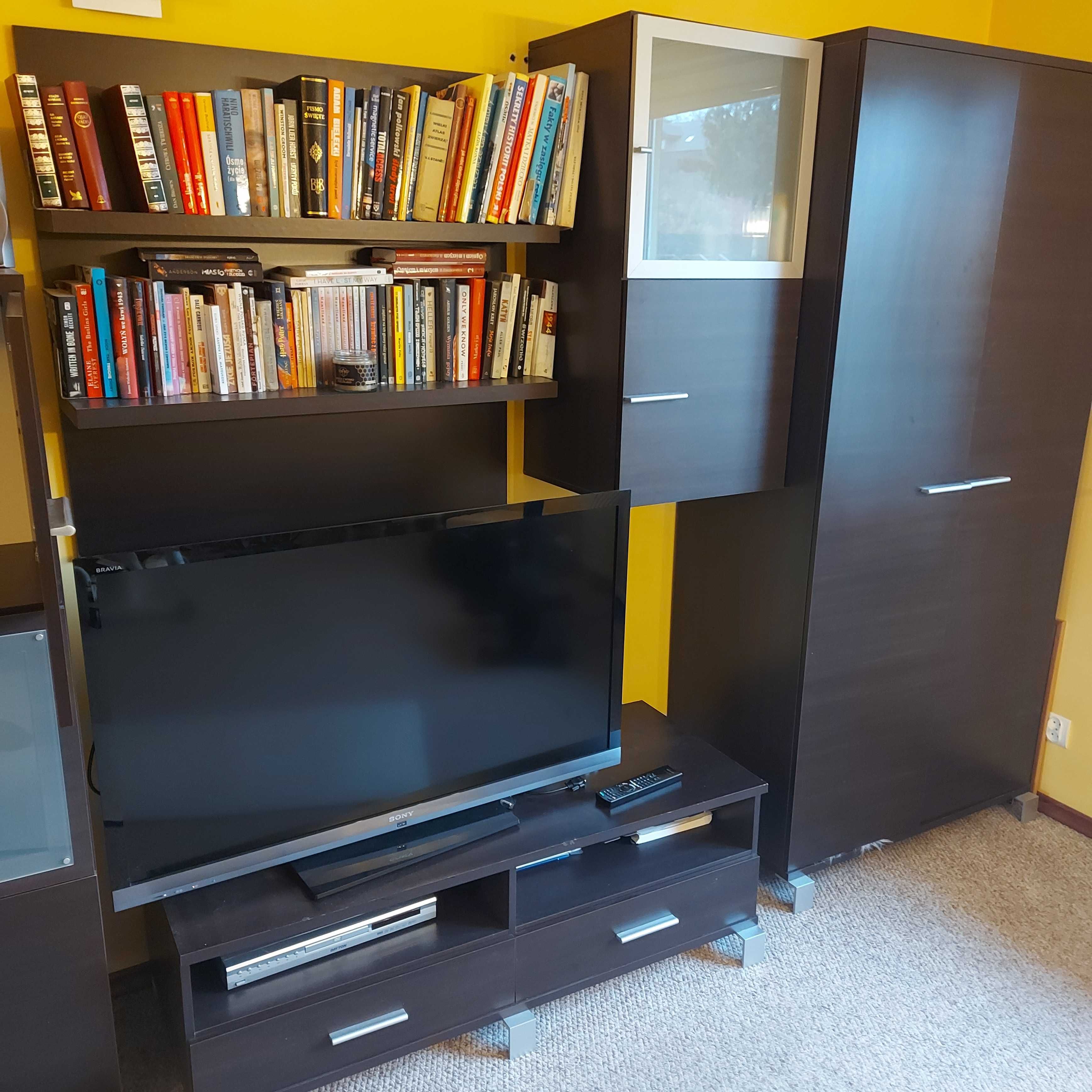 Zestaw Mebli Pokojowych BLACK RED WHITE WENGE + Łóżko  +  biurko