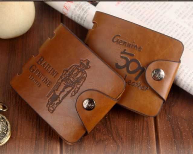 Стильні шкіряні чоловічі гаманці(кошельки)