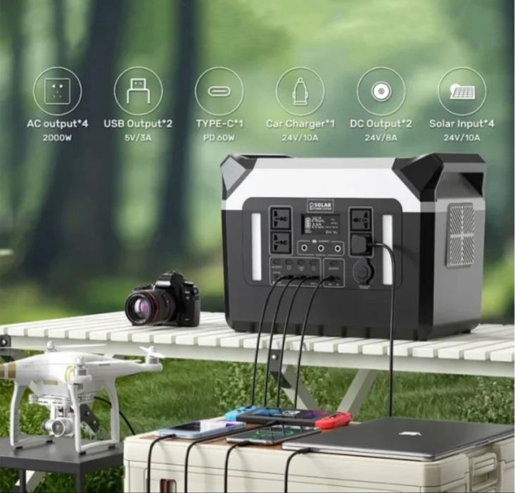 зарядная станция портативная электростанция 1000W зарядна станція