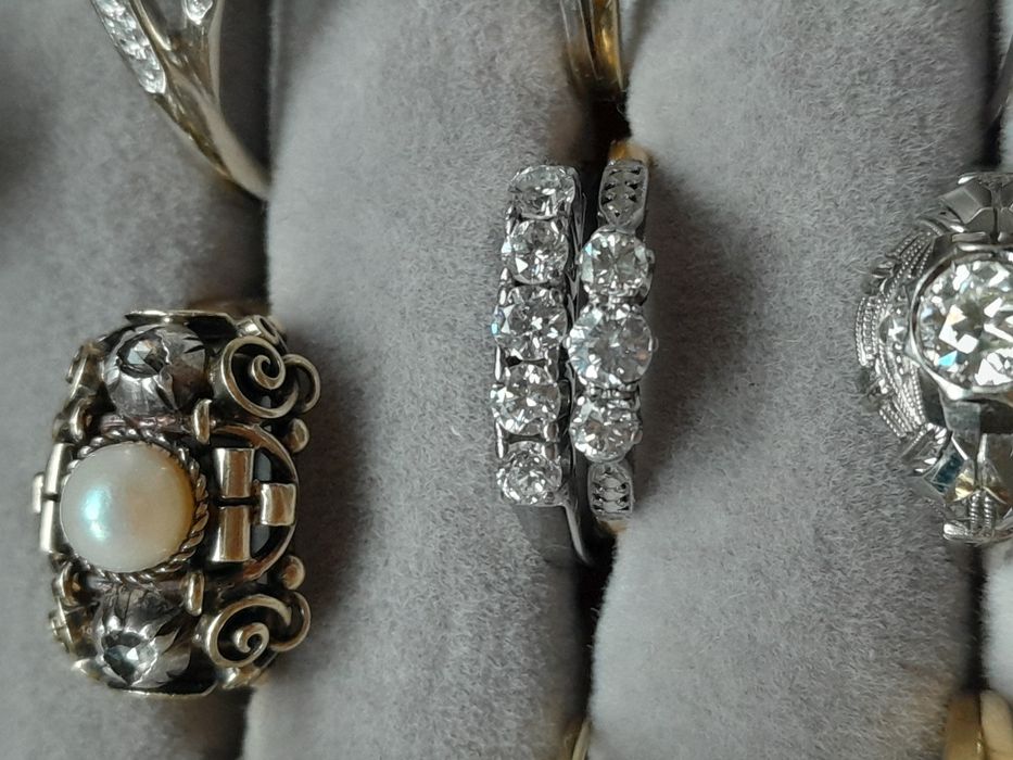 Pierścionek super cena Brylanty 0.44ct Złoto 585 WYCENA