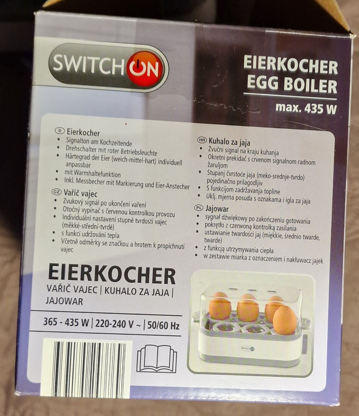 Jajowate SwitchOn. Do gotowania jajek.