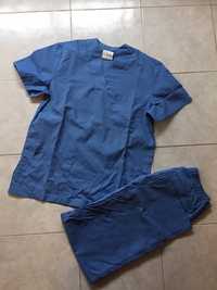 Pijama cirúrgico azul farda enfermeira médico auxiliar NOVO saúde