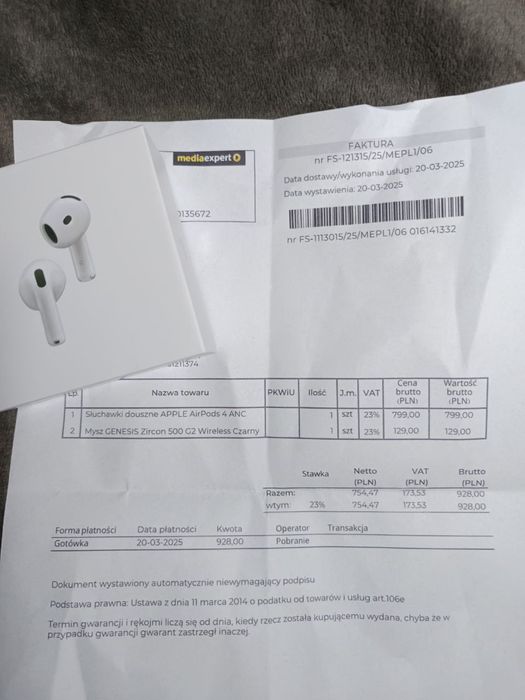 Навушники AirPods 4 (ANC)