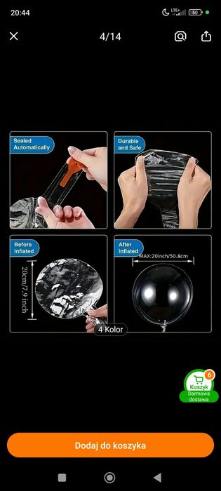 Balony ledowe 10 sztuk