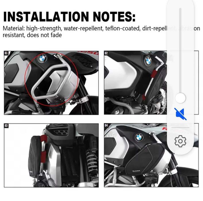 BMW R1200GS R1250GS bolsas