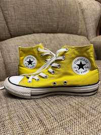 Кеди Converse високі жовті