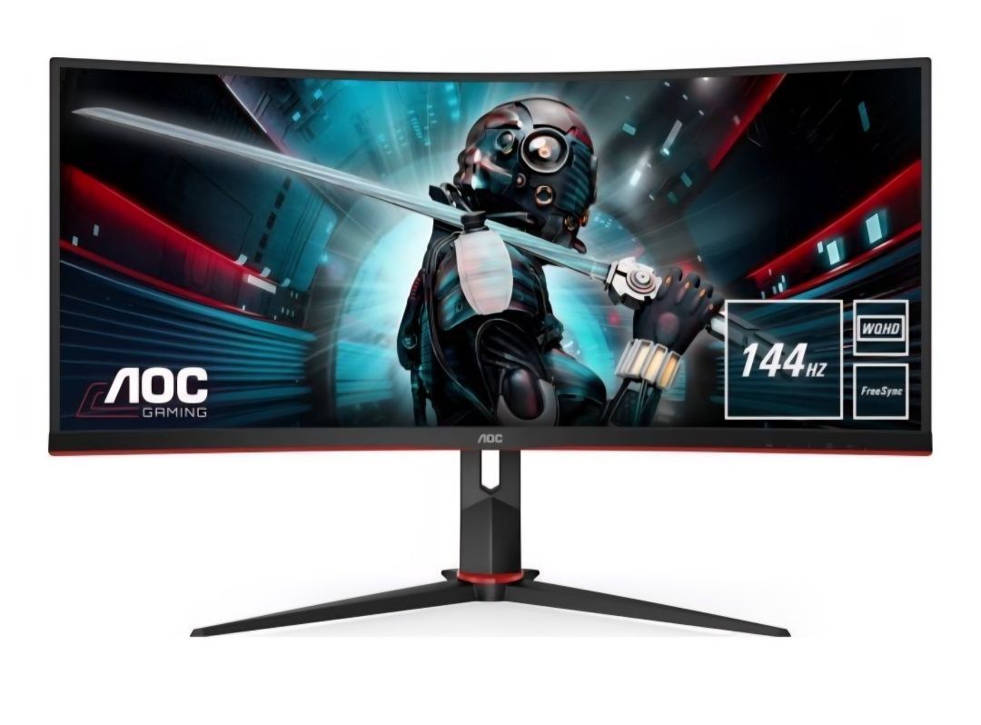 AOC CU34G2X/BK Gamingowy 144Hz, HDR, UWQHD, G-SYNC, FREESYNC Gwarancja