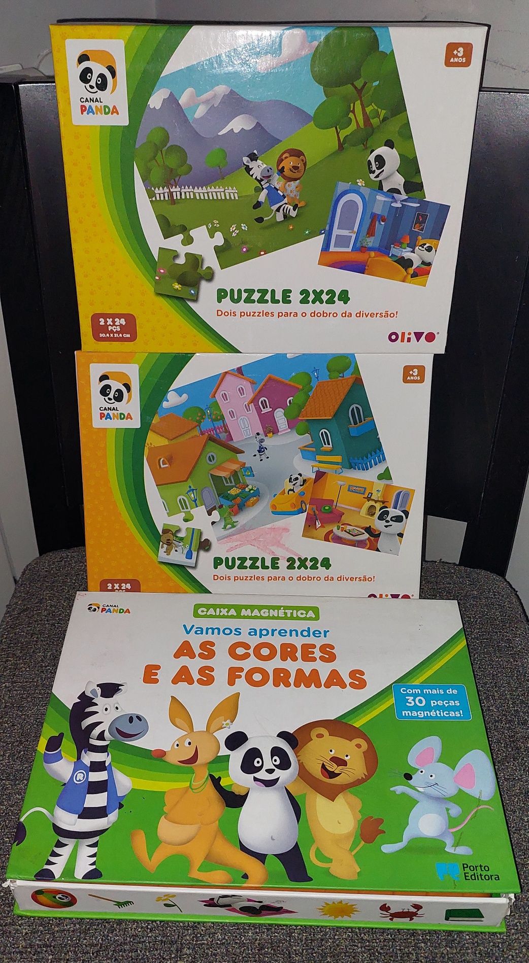 Puzzles Pepa, Panda, CARS, Disney Party & CO + 7 Livros