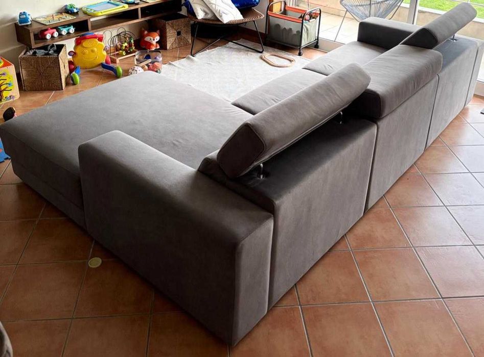 Sofá c/3.10m em Microfibra (tecido anti gatos)