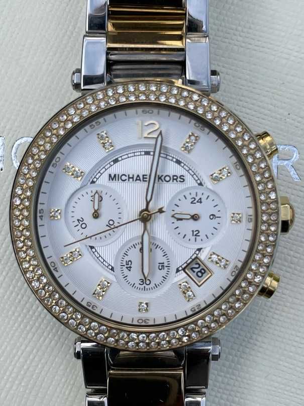 Zegarek damski Michael Kors Parker MK5626  złoty srebrny