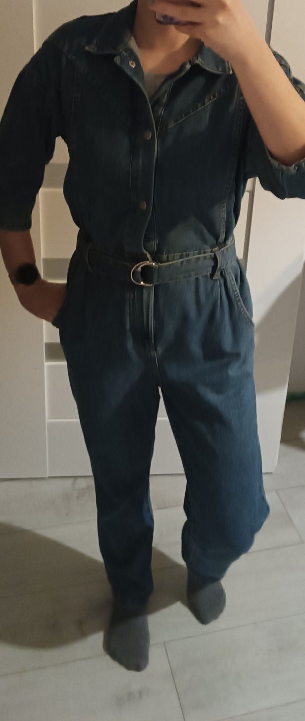 Kombinezon jeansowy dżinsowy 36 s denim