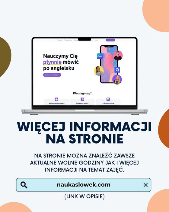 Zajęcia / korepetycje z języka angielskiego online. Fv.