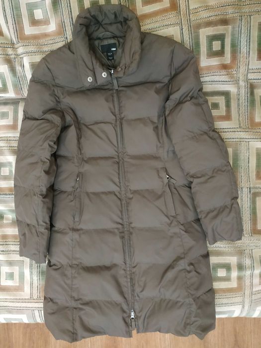 Куртка довга, пальто жіноче зима, осінь, демисезонне H&M, розмір 44-46