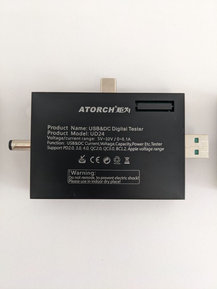 USB тестер ATORCH UD24