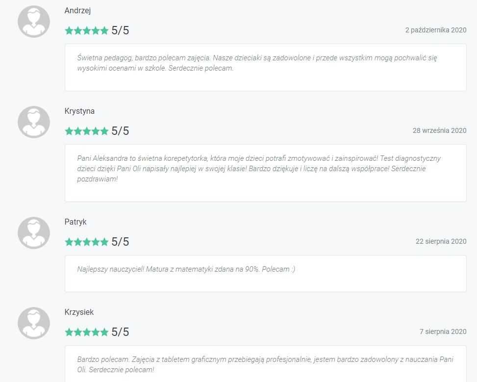 Matematyka matura podstawowa/rozszerzona/8 klasa- 85 zweryfikow opinii
