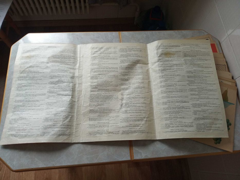 Альбом завдань з математики 1 клас, 1983р., 90 плакатів 43*29см.