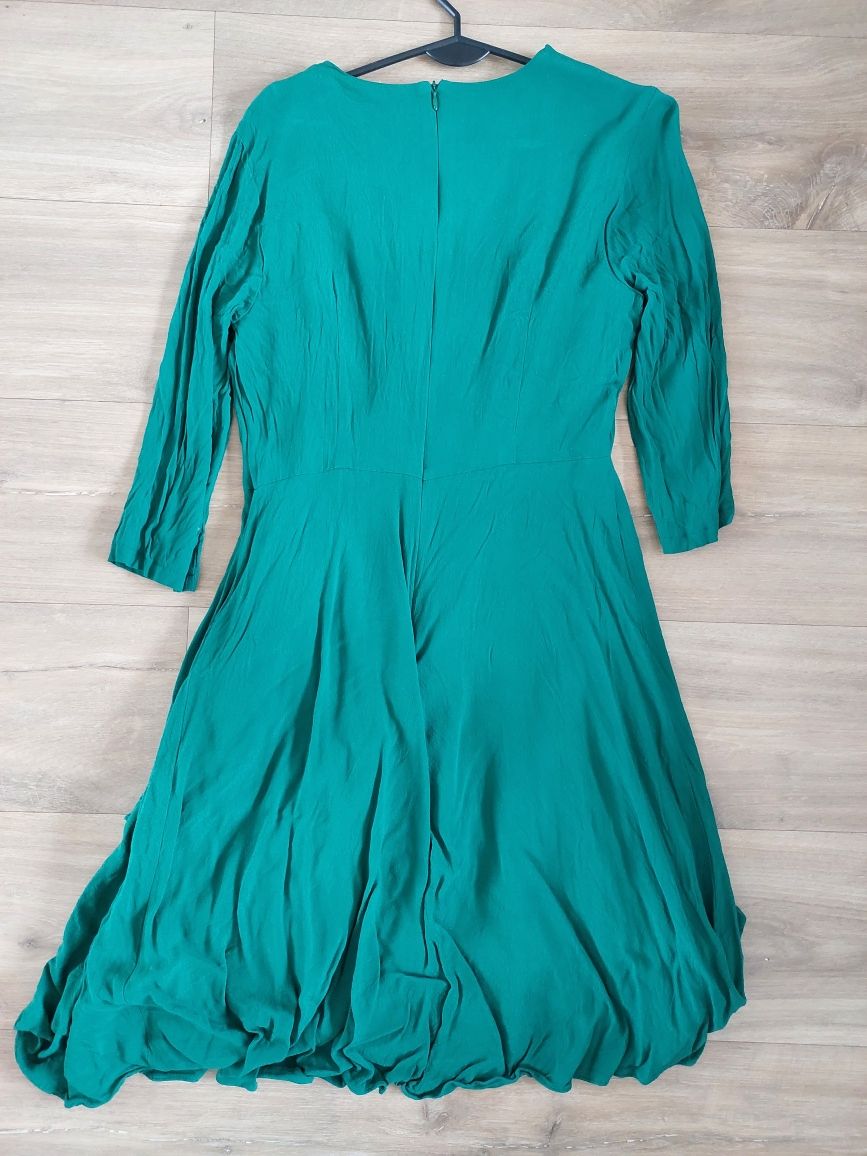 Makalu 40 L sukienka z długimi butelkowa zieleń elegancka wyjściowa