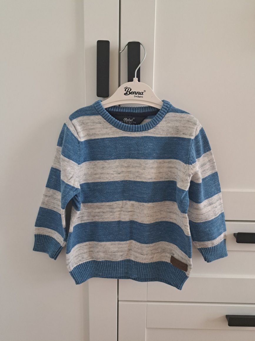Sweterek w paski 98 primark
