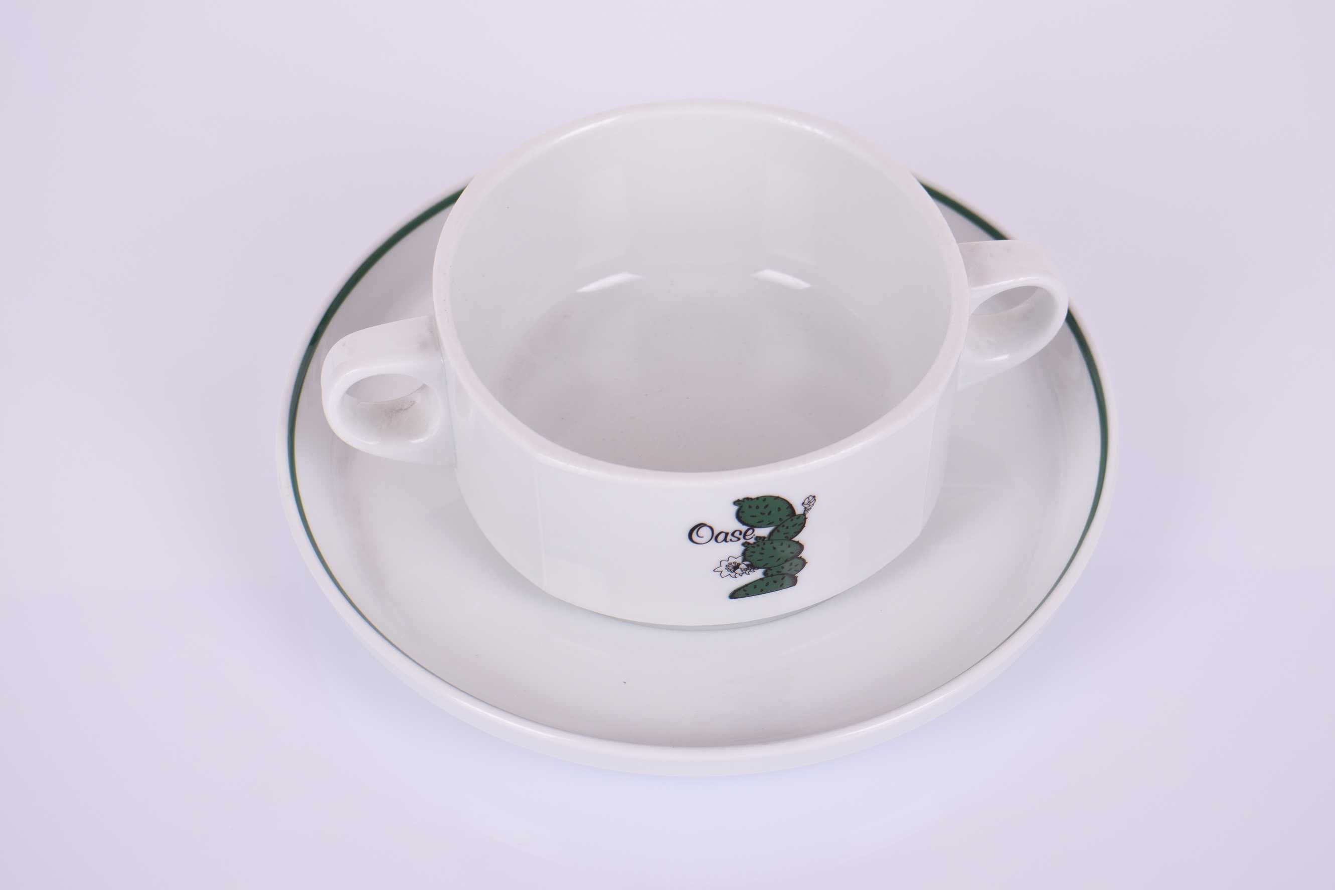 Rosenthal Oaze porcelana miseczka do zupy muesli z podstawkiem