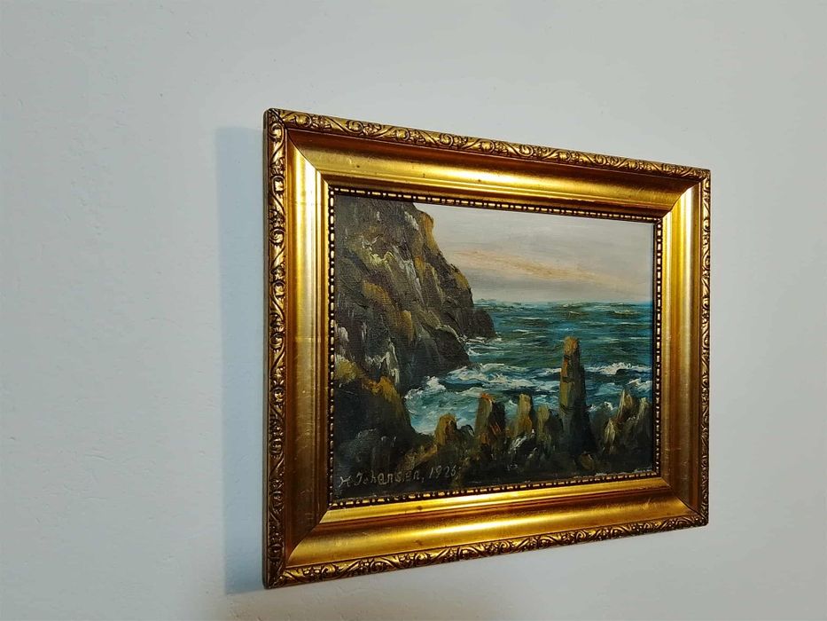 Stary obraz na płótnie sygnowany 1926 rok