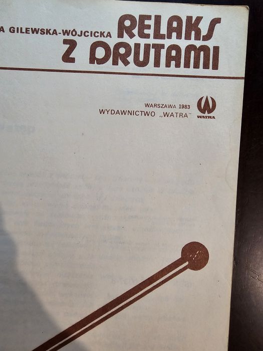 Książka Relaks z drutami rok 1983 za 10 zł