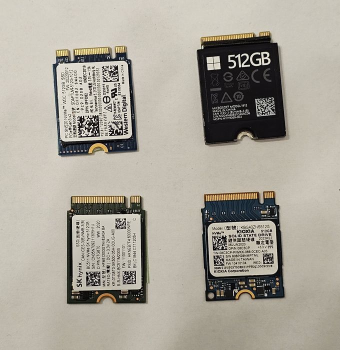 Dyski SSD m2 pojemności 512 Gb, rozmiar: 2230 i 2280