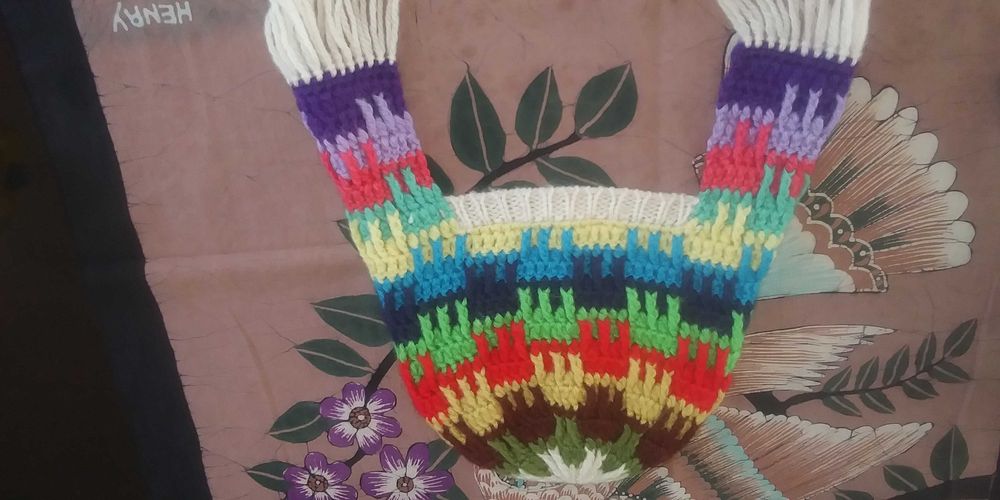 Czapka kolorowa orientalna włena Włochy Italia