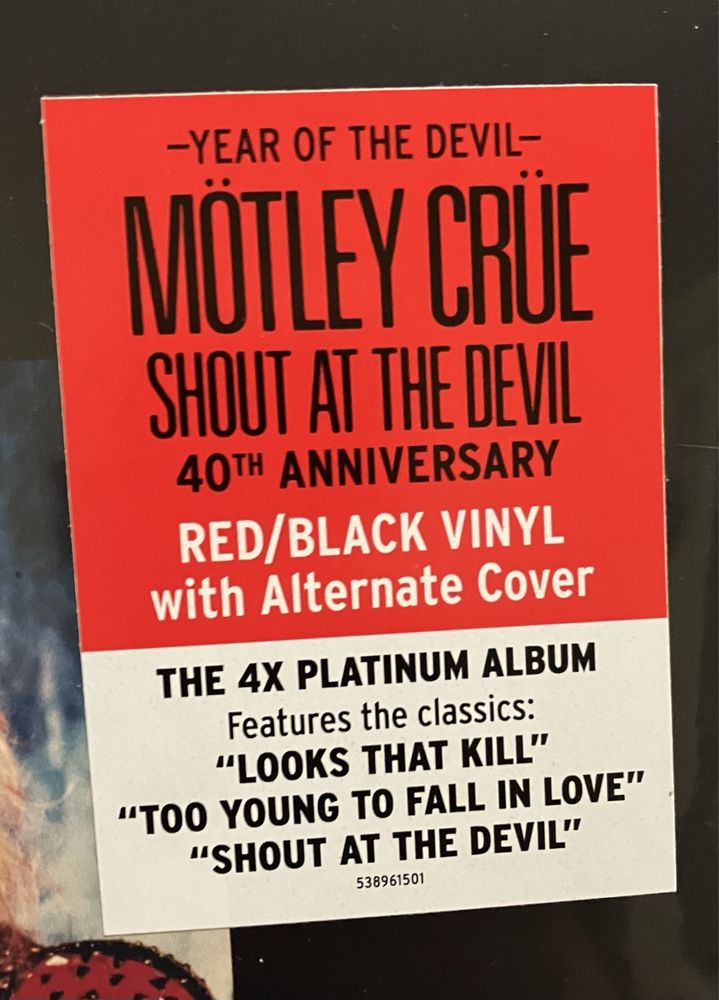 MÖTLEY CRÜE - Shout at The Devil LP